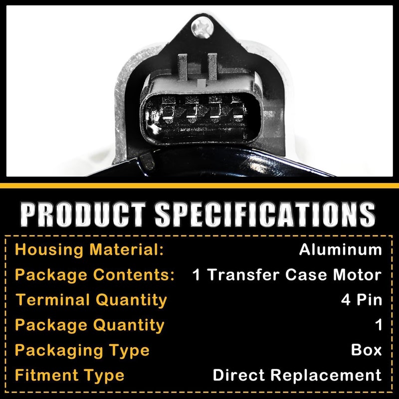 Fexhull 600-938 Transfer Case Shift Motor Actuator Compatible with Dodge and Jeep Models - Durango 2011-2023, Grand Cherokee 2011-2021, Liberty 2008-2012, Grand Cherokee WK 2022, 4WD - Image 3